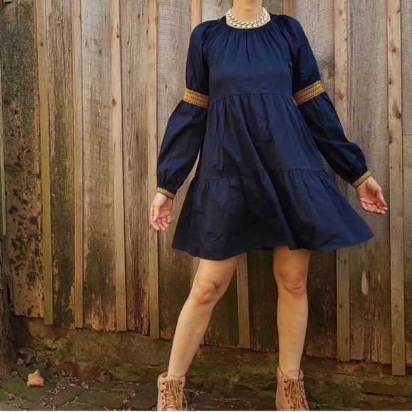 Elizabeth and James Dresses & Skirts - Elizabeth and James Tiered Boho Peasant Mini Dress